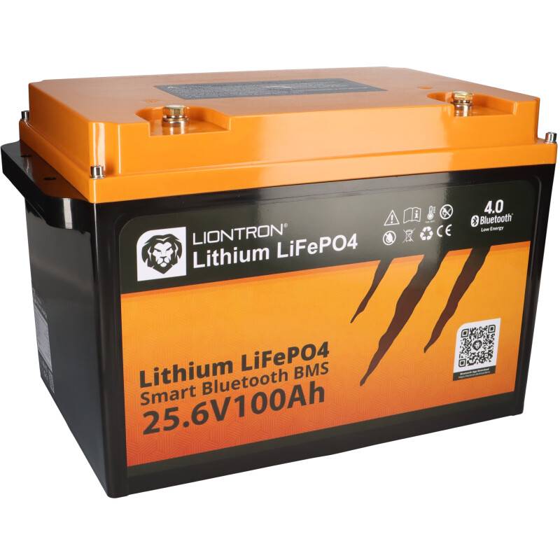 LIONTRON LiFePO4 Akku 25,6V 100Ah LX Smart BMS mit Bluetooth mit 0% MwSt nach §12 Abs. 3 UstG von LIONTRON