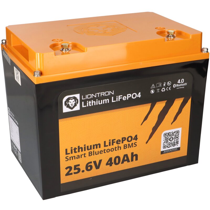 LIONTRON LiFePO4 Akku 25,6V 40Ah LX Smart BMS mit Bluetooth mit 0% MwSt nach §12 Abs. 3 UstG von LIONTRON