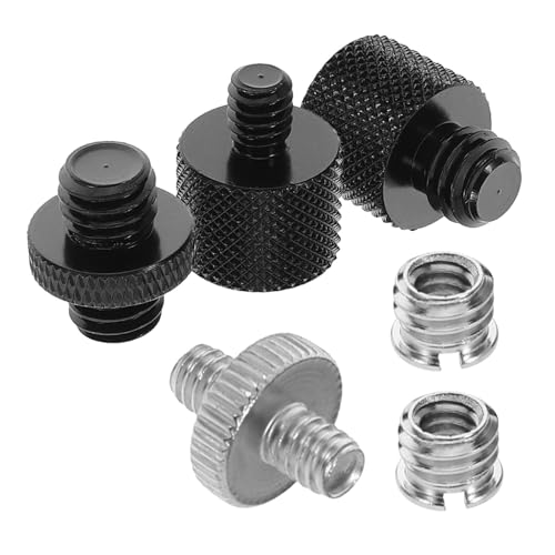LIOOBO 6-teiliger Mikrofon-gewindeadapter: Mini-schraubenkonverter, Mikrofonständeradapter Aus Metall Für Tischstativ Und Bodenständer Für Verschiedene Aufnahmeszenarien LIOOBO 6-teiliger Mikrofon-gewindeadapter: Mini-schraubenkonverter, Mikrofonständeradapter Aus Metall Für Tischstativ Und Bodenständer Für Verschiedene Aufnahmeszenarien von LIOOBO