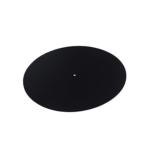 LIOOBO Plattenteller Matte aus Antistatische und Vibrationsdämpfende Schallplattenauflage Durchmesser Kompatibel mit Plattenspielern Schwarz und Langlebig von LIOOBO