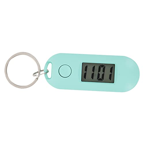 LIOOBO Schlüsselanhänger Für Elektronische Uhren Schlüsselkette Auf Schüler Achten Schlüsselanhänger Sehen Clip-digitaluhr Schlüsselbund Uhr Digitale Uhr Leise Ringuhr Hellgrün Plastik von LIOOBO