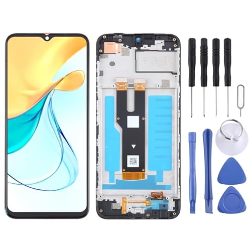 Ersatzteile von Handy -Ersatzteilen Fr ZTE Axon 50 Lite 8050 LCD -Bildschirm -Digitalisierer Vollbaugruppe mit Rahmen (schwarz) Ersatzteile von LIQC