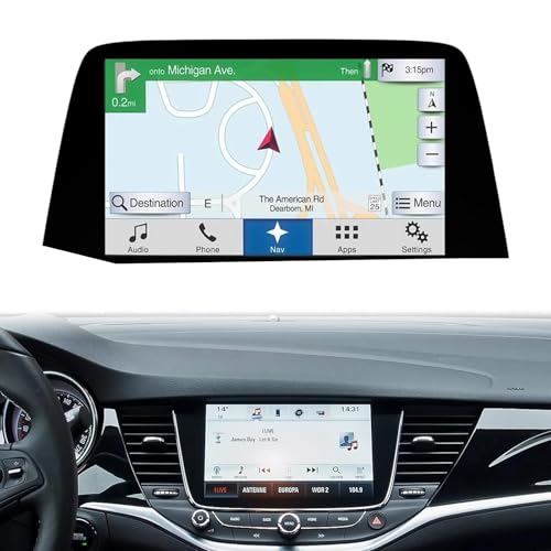 LIROPAU 8" LCD Display Touchscreen Monitor für Opel Buick Verano 2016-2017 Bildschirmersatz, Teilenummer: Q080Y5DZ10/LQ080Y5DZ06/LQ080Y5DZ12 von LIROPAU