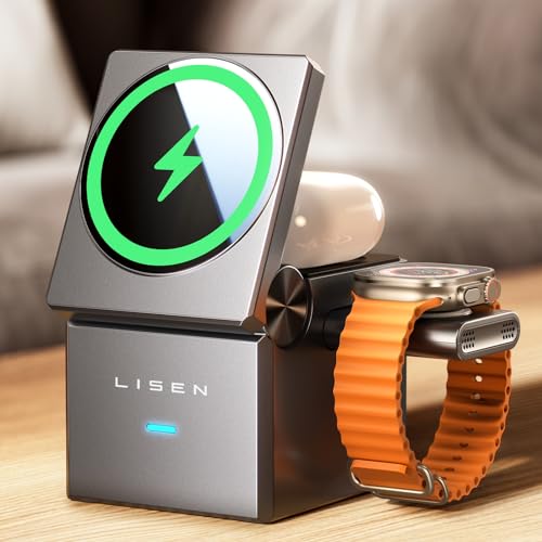 3 in 1 Ladestation Geräte Magsafe Ladestation Apple Watch und iPhone von LISEN
