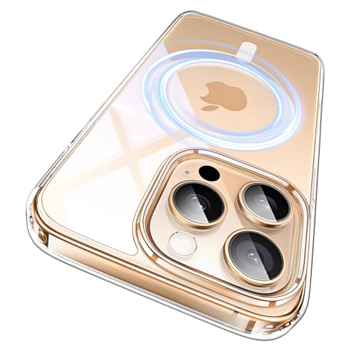 LISEN für iPhone 16 Pro Max Hülle für MagSafe [Nie Vergilbung] Handyhülle iPhone 16 Pro Max Case Militär-Grade Stoßfest Transparent Case Dünne Handyhülle - Durchsichtig von LISEN