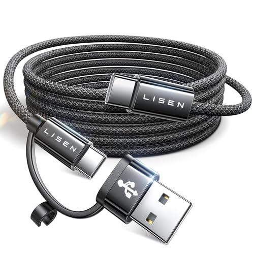 LISEN 240W USB C Kabel 3M Typ C Ladegerät Schnelles Laden, 3.1A USB A/C zu USB-C Kabel für iPhone 15 Pro Max iPad Pro/AIR/Mini 6 MacBook Galaxy S23 LISEN 240W USB C Kabel 3M Typ C Ladegerät Schnelles Laden, 3.1A USB A/C zu USB-C Kabel für iPhone 15 Pro Max iPad Pro/AIR/Mini 6 MacBook Galaxy S23 von LISEN