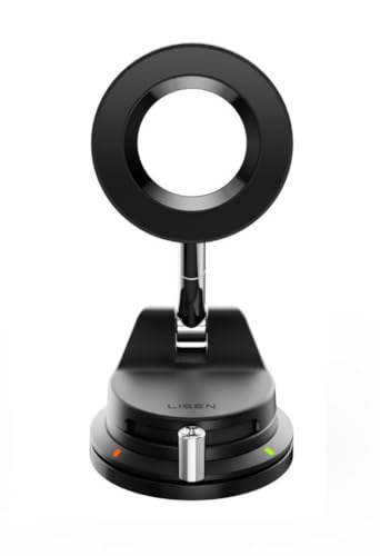 LISEN 360°-Saugnapf für MagSafe Autohalterung, Ultra Magnetische Vakuum Saugnapf Autohalterung, Stufenlos Einstellbarer Hebelschalter Mini Armaturenbretthalter, Entwickelt für Einhandbedienung, für LISEN 360°-Saugnapf für MagSafe Autohalterung, Ultra Magnetische Vakuum Saugnapf Autohalterung, Stufenlos Einstellbarer Hebelschalter Mini Armaturenbretthalter, Entwickelt für Einhandbedienung, für von LISEN
