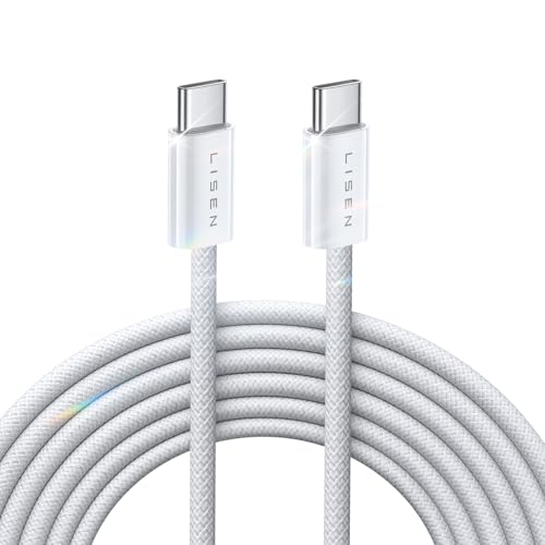 LISEN 3M USB C Kabel PD 3.0 60W USB C auf USB C Ladekabel PPS Schnellladekabel USB C kompatibel mit iPhone 16 15 Galaxy S24 S23 S22 A55 A35 A15, 2024 iPad Pro/Air, Pixel von LISEN