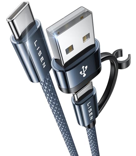 LISEN 60W USB C Kabel 2M Typ C Ladegerät Schnelles Laden, 3.1A USB A/C zu USB-C Kabel für iPhone 15 Pro Max iPad Pro/AIR/Mini 6 MacBook Galaxy S23 LISEN 60W USB C Kabel 2M Typ C Ladegerät Schnelles Laden, 3.1A USB A/C zu USB-C Kabel für iPhone 15 Pro Max iPad Pro/AIR/Mini 6 MacBook Galaxy S23 von LISEN
