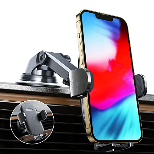 LISEN Handyhalterung Auto, Universal Auto Handy Halterung handyhalter fürs Auto lüftung, Upgrade mit 2 Lüftungsclips KFZ Handy Halterung pkw Kompatibel mit iPhone 13 12 Samsung S22 S10 One Plus More von LISEN