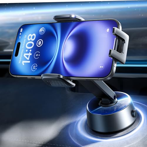 LISEN Handyhalterung Auto Vacuum Suction Phone Holder Mount, Dashboard Cell Phone Holder Electric Suction Cup Phone Mount von LISEN