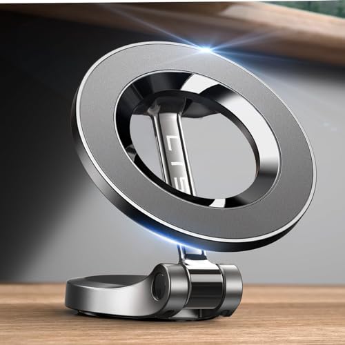 LISEN Handyhalterung Auto für Magsafe Autohalterung - [360° Faltbar] Handyhalterung Auto Magnet [24X N52], Magnetische Handy Halterung Auto für iPhone 16 Pro Max 15 14 13 12 von LISEN