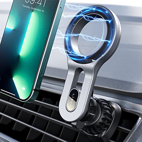 LISEN KFZ Handyhalterung Auto Kompatibel mit MagSafe Autohalterung, Silver von LISEN