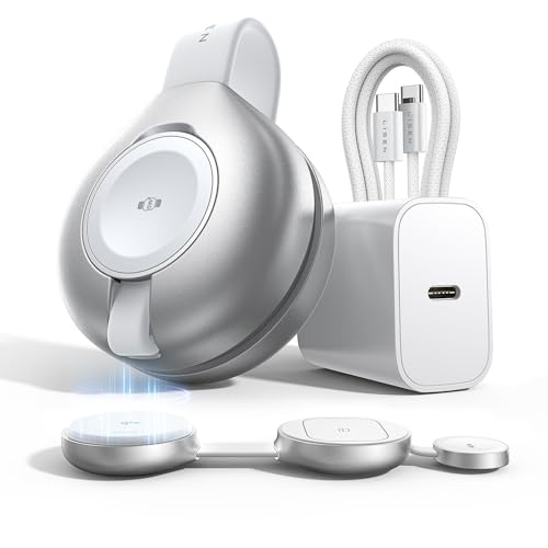LISEN für Qi2 Magsafe Ladestation 15W [3 Upgrade] 3 in 1 Reise Induktive Ladestation für Apple iPhone 16 15 Pro Max Fast Charging für Apple Watch and Airpods kabelloses Ladegerät für ehrere Geräte von LISEN