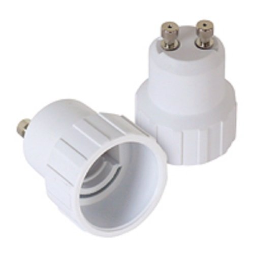 2 Stück Lampensockel Adapter Konverter Sockeladapter für Fassung E14 E27 GU10 B22 für LED Halogen und Energiesparlampen (2 x GU10 auf E14) von LISSEK