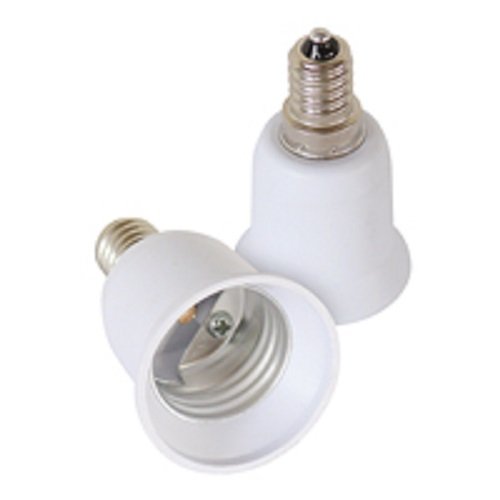 4 Stück Lampensockel Adapter Konverter Sockeladapter für Fassung E14 E27 GU10 B22 für LED Halogen und Energiesparlampen (4 x E14 auf E27) von LISSEK