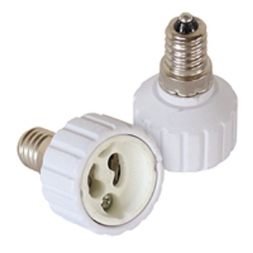 4 Stück Lampensockel Adapter Konverter Sockeladapter für Fassung E14 E27 GU10 B22 für LED Halogen und Energiesparlampen (4 x E14 auf GU10) von LISSEK
