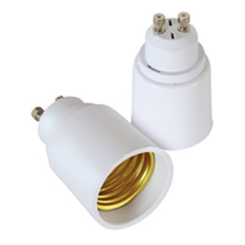4 Stück Lampensockel Adapter Konverter Sockeladapter für Fassung E14 E27 GU10 B22 für LED Halogen und Energiesparlampen (4x GU10 auf E27) von LISSEK