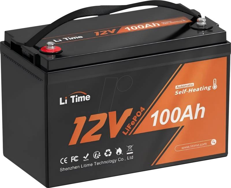 LI12-100-HEAT - Lithium-Akku, LiFePO4, 12,8 V, 100 Ah, Heizung von LITIME