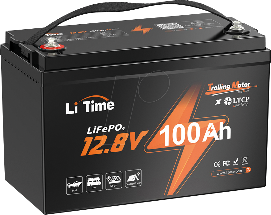 LI12-100 TRO - Lithium-Akku, LiFePO4, 12,8 V, 100 Ah, Trolling LI12-100 TRO - Lithium-Akku, LiFePO4, 12,8 V, 100 Ah, Trolling von LITIME