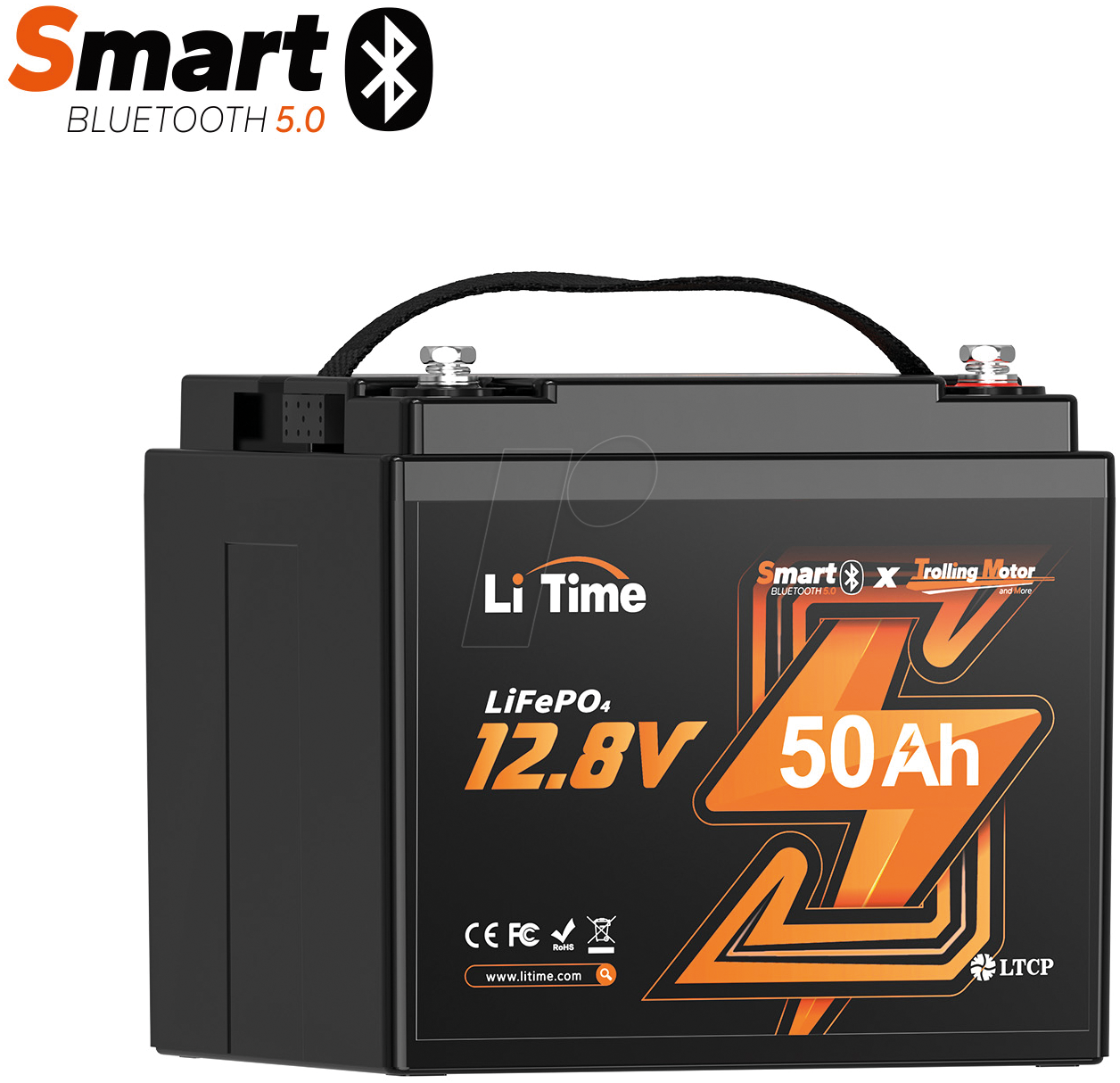 LI12-50 TRO - Lithium-Akku, LiFePO4, 12,8 V, 50 Ah, BT, Trolling LI12-50 TRO - Lithium-Akku, LiFePO4, 12,8 V, 50 Ah, BT, Trolling von LITIME
