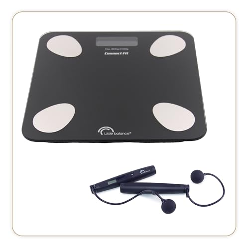 LITTLE BALANCE 8685 Set Duo Connect Fit, Impedanzmesser + angeschlossenes Springseil 180 kg, Schwarz LITTLE BALANCE 8685 Set Duo Connect Fit, Impedanzmesser + angeschlossenes Springseil 180 kg, Schwarz von LITTLE BALANCE