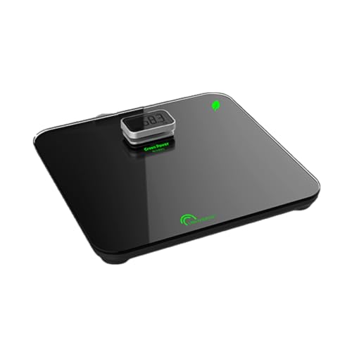 Little Balance Kinetic Personenwaage, Glas, 180 kg Schwarz/Silber. von LITTLE BALANCE