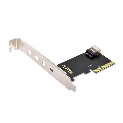 LIUASMUE Halbhoher Ständer PCIe Zu Slimlines SFF8654-Adapterkarte Für Mainboard SSD 750 M.2 SFF8654 Computer Adapterkarte von LIUASMUE