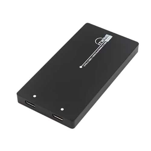 LIUASMUE M.2-SSD Gehäuse Box Doppelscheiben Design Leicht Und Langlebig USB C USB 3.1 Gen2 Mobile M.2-SSD Gehäuse M.2-SSD Gehäuse von LIUASMUE