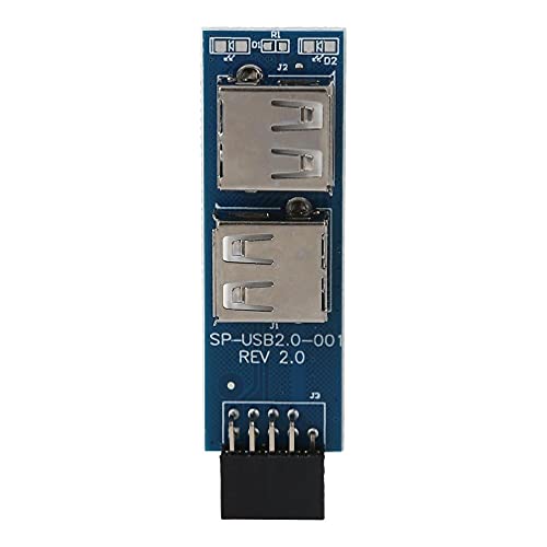 LIUASMUE Motherboard Typ A Buchse Adapter Konverter Stecker 9pin Zu 2-Port USB 2.0 Verbinden USB Geräte Maus Empfänger Adapter Board von LIUASMUE