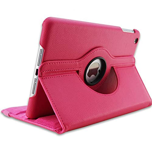 LIUCHEN Tablethülle360 Grad Leder Flip Case Hülle für Samsung Galaxy Tab A 9.7 SM-T550 T550 T551 SM-T555 TabA 9.7 Tablet Hülle Glas,Rosa Rot von LIUCHEN