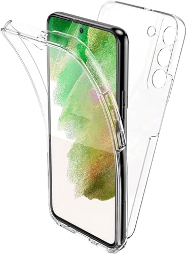 LIUKM Handyhülle für Samsung Galaxy S24, Klar Case Silikon Eingebauter Displayschutz, Stoßfester 360 Grad Ganzkörper Hartschale Keine Vergilbungen Komplett Schutzhülle beidseitig - Transparente von LIUKM