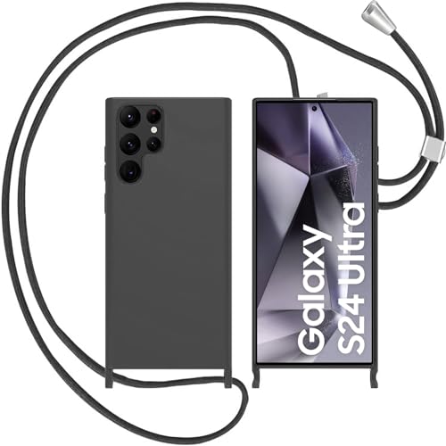 LIUKM Handykette Handyhülle kompatibel mit Apple Samsung Galaxy S24 Ultra | Necklace Hülle mit Band Handyhülle für zum Umhängen |Case mit Schnur | Schutzhülle mit Kordel - Schwarz LIUKM Handykette Handyhülle kompatibel mit Apple Samsung Galaxy S24 Ultra | Necklace Hülle mit Band Handyhülle für zum Umhängen |Case mit Schnur | Schutzhülle mit Kordel - Schwarz von LIUKM