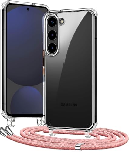 LIUKM Handykette Handyhülle kompatibel mit Samsung Galaxy S24 FE | Necklace Hülle mit Band Handyhülle für zum Umhängen |Case mit Schnur | Schutzhülle mit Kordel-Rosa Transparent LIUKM Handykette Handyhülle kompatibel mit Samsung Galaxy S24 FE | Necklace Hülle mit Band Handyhülle für zum Umhängen |Case mit Schnur | Schutzhülle mit Kordel-Rosa Transparent von LIUKM