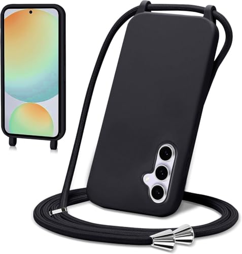 LIUKM Handykette Handyhülle kompatibel mit Samsung Galaxy S24 FE | Necklace Hülle mit Band Handyhülle für zum Umhängen |Case mit Schnur | Schutzhülle mit Kordel-Schwarz LIUKM Handykette Handyhülle kompatibel mit Samsung Galaxy S24 FE | Necklace Hülle mit Band Handyhülle für zum Umhängen |Case mit Schnur | Schutzhülle mit Kordel-Schwarz von LIUKM