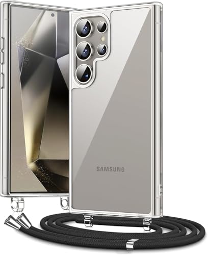 LIUKM Handykette Handyhülle kompatibel mit Samsung Galaxy S25 Ultra | Necklace Hülle mit Band Handyhülle für zum Umhängen |Case mit Schnur | Schutzhülle mit Kordel-Transparent LIUKM Handykette Handyhülle kompatibel mit Samsung Galaxy S25 Ultra | Necklace Hülle mit Band Handyhülle für zum Umhängen |Case mit Schnur | Schutzhülle mit Kordel-Transparent von LIUKM