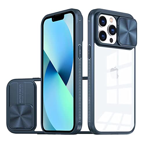 LIUKM Hülle Kompatibel mit iPhone 13, Handyhülle mit Kameraschutz und Anti-Rutsch Stoßfest Kratzfest Schutzhülle Weich TPU Silikon und Hard PC Hybrid Transparent Case - Blau LIUKM Hülle Kompatibel mit iPhone 13, Handyhülle mit Kameraschutz und Anti-Rutsch Stoßfest Kratzfest Schutzhülle Weich TPU Silikon und Hard PC Hybrid Transparent Case - Blau von LIUKM