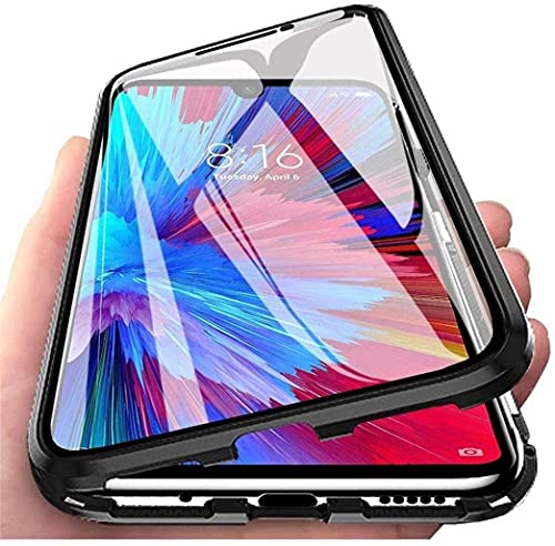 LIUKM Hülle für Samsung Galaxy A53 5G Magnetische Adsorption Handyhülle 360 Grad Stoßschutz Vorne hinten Gehärtetes Glas Schutzhülle Metallrahmen Cover Case - Schwarz von LIUKM