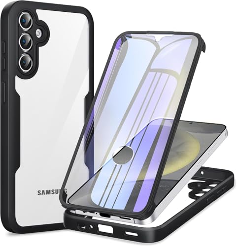 LIUKM Hülle für Samsung Galaxy S25 Plus, Stoßfestes Case mit Displayschutz, 360° Rundumschutz Transparente Doppelseitige Schutzhülle, Robuster Bumper,Etui für Samsung Galaxy S25 Plus - Schwarz LIUKM Hülle für Samsung Galaxy S25 Plus, Stoßfestes Case mit Displayschutz, 360° Rundumschutz Transparente Doppelseitige Schutzhülle, Robuster Bumper,Etui für Samsung Galaxy S25 Plus - Schwarz von LIUKM
