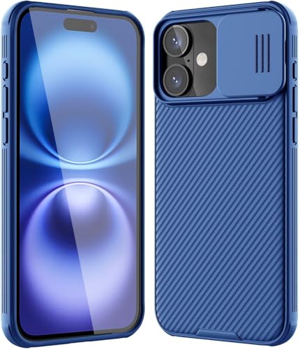 LIUKM Hülle für iPhone 16, Handyhülle mit Kameraschutz und Anti-Rutsch, Stoßfest, Kratzfest, Schutzhülle aus weich TPU Silikon und Hard PC Hybrid, Handyhülle für iPhone 16 - Blau LIUKM Hülle für iPhone 16, Handyhülle mit Kameraschutz und Anti-Rutsch, Stoßfest, Kratzfest, Schutzhülle aus weich TPU Silikon und Hard PC Hybrid, Handyhülle für iPhone 16 - Blau von LIUKM
