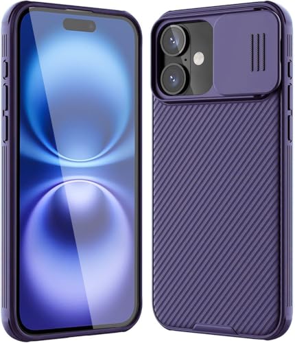 LIUKM Hülle für iPhone 16, Handyhülle mit Kameraschutz und Anti-Rutsch, Stoßfest, Kratzfest, Schutzhülle aus weich TPU Silikon und Hard PC Hybrid, Handyhülle für iPhone 16 - Violett LIUKM Hülle für iPhone 16, Handyhülle mit Kameraschutz und Anti-Rutsch, Stoßfest, Kratzfest, Schutzhülle aus weich TPU Silikon und Hard PC Hybrid, Handyhülle für iPhone 16 - Violett von LIUKM