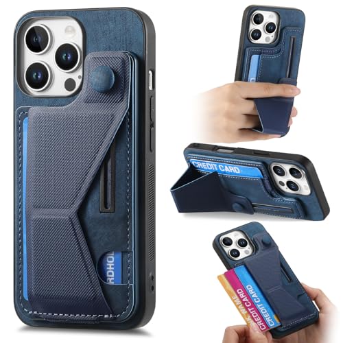 LIUKM Hülle für iPhone 16 Pro, Ultra Dünn aus hochwertigem PU/TPU-Leder, mit Kartenfächern und Halterung, kompatibel mit Magnetischem Autohalter Handyhülle Ledertasche für iPhone 16 Pro - Blau LIUKM Hülle für iPhone 16 Pro, Ultra Dünn aus hochwertigem PU/TPU-Leder, mit Kartenfächern und Halterung, kompatibel mit Magnetischem Autohalter Handyhülle Ledertasche für iPhone 16 Pro - Blau von LIUKM