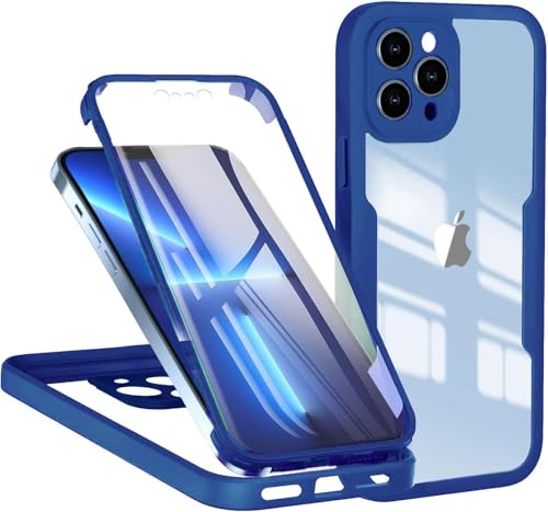 LIUKM Hülle für iPhone 16 Pro Max, Stoßfestes Case mit Displayschutz, 360° Rundumschutz Transparente Doppelseitige Schutzhülle, Robuster Bumper, Komplettes Etui für iPhone 16 Pro Max - Blau LIUKM Hülle für iPhone 16 Pro Max, Stoßfestes Case mit Displayschutz, 360° Rundumschutz Transparente Doppelseitige Schutzhülle, Robuster Bumper, Komplettes Etui für iPhone 16 Pro Max - Blau von LIUKM