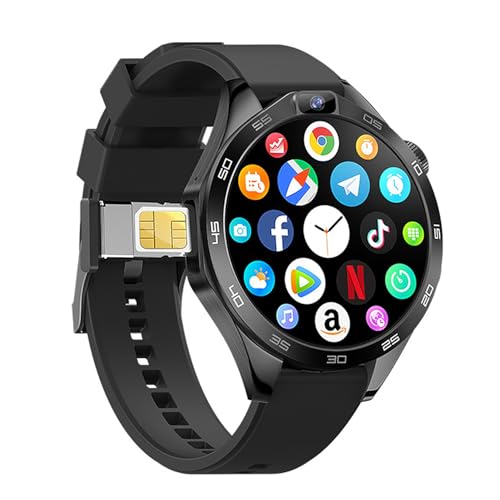 LIULIQ Smartwatch, 4G Großbildschirm Uhr, 1,85 Zoll Runder Bildschirm Telefonuhr Mit HD Dual Kamera, Unterstützt Videoanrufe, GPS Positionierung Und Gesundheitsüberwachung Für Android LIULIQ Smartwatch, 4G Großbildschirm Uhr, 1,85 Zoll Runder Bildschirm Telefonuhr Mit HD Dual Kamera, Unterstützt Videoanrufe, GPS Positionierung Und Gesundheitsüberwachung Für Android von LIULIQ