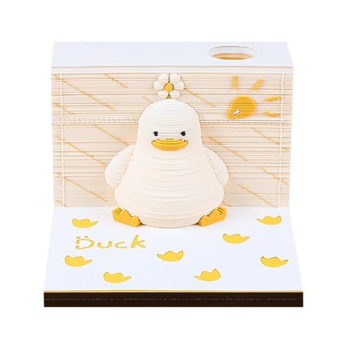 Schreibtischkalender Geschenk handzerrissenes Notizpapier 3D-Dekoration Schnitznotiz dreidimensionaler Papierkalender Desktop Pad P9b1 von LIUZHIPENG