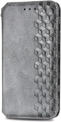 LIUZIHAN Handyhülle Kompatibel mit OnePlus Nord CE5 Hülle. [Kartenfach] PU Leder Flip Wallet, mit Standfunktion, Anti-Drop, Schutzhülle Stoßfeste Case für OnePlus Nord CE5.Grau von LIUZIHAN