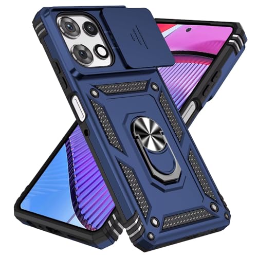 LIUZIHAN Handyhülle für Apple iPhone 16e Hülle, Flexible Rugged TPU+PC Hybrid Armor Stoßfest, Mit Standfunktion, Schutzhülle Cover für Apple iPhone 16e.(Blau) von LIUZIHAN