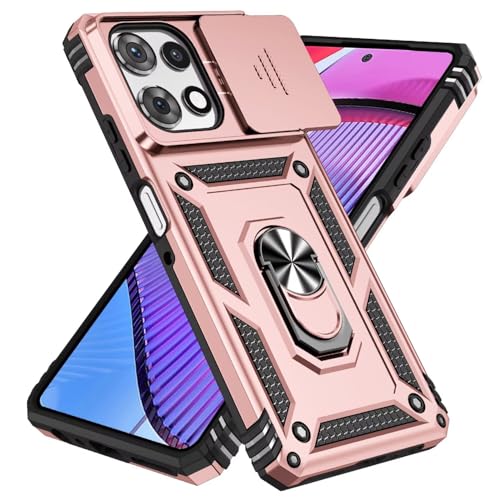 LIUZIHAN Handyhülle für Apple iPhone 16e Hülle, Flexible Rugged TPU+PC Hybrid Armor Stoßfest, Mit Standfunktion, Schutzhülle Cover für Apple iPhone 16e.(Roségold) von LIUZIHAN
