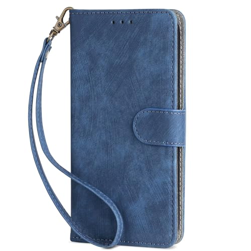 LIUZIHAN Handyhülle für Apple iPhone 16e Hülle. [Kartenfach] PU Leder Flip Wallet, mit Standfunktion, Schutzhülle Case für Apple iPhone 16e.Blau von LIUZIHAN