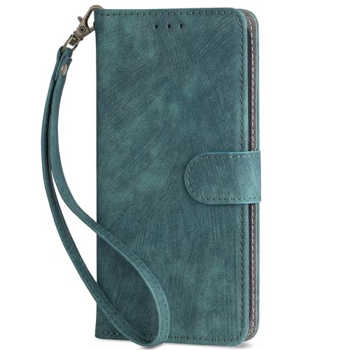 LIUZIHAN Handyhülle für Xiaomi Redmi A5 4G NFC Hülle. [Kartenfach] PU Leder Flip Wallet, mit Standfunktion, Schutzhülle Case für Xiaomi Redmi A5 4G NFC.Grün von LIUZIHAN
